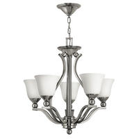 KRONLEUCHTER 61/71.5 cm    - Nickelfarben, Basics, Glas/Metall (61/71.5cm) - Elstead Lighting
