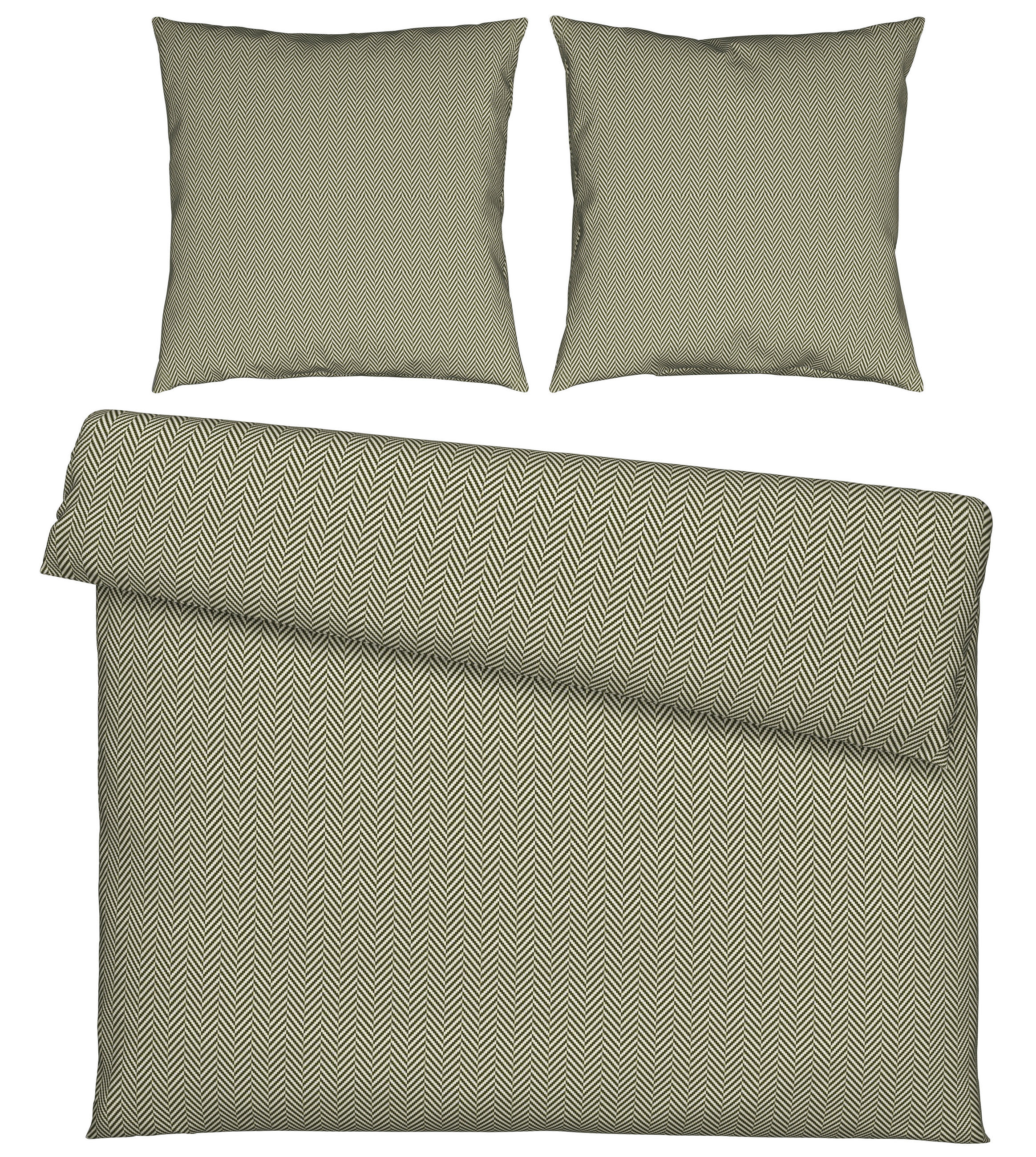 BETTWÄSCHE Flanell 200/200 cm  - Grün, Textil (200/200cm) - Novel