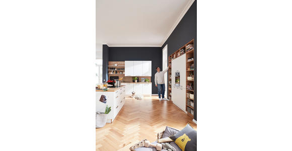 EINBAUKÜCHE - Weiß, Design, Holzwerkstoff - Dieter Knoll