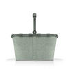 EINKAUFSKORB Carrybag frame twist sage 22 L  - Jadegrün/Schwarz, Basics, Textil (49/29/28cm) - Reisenthel