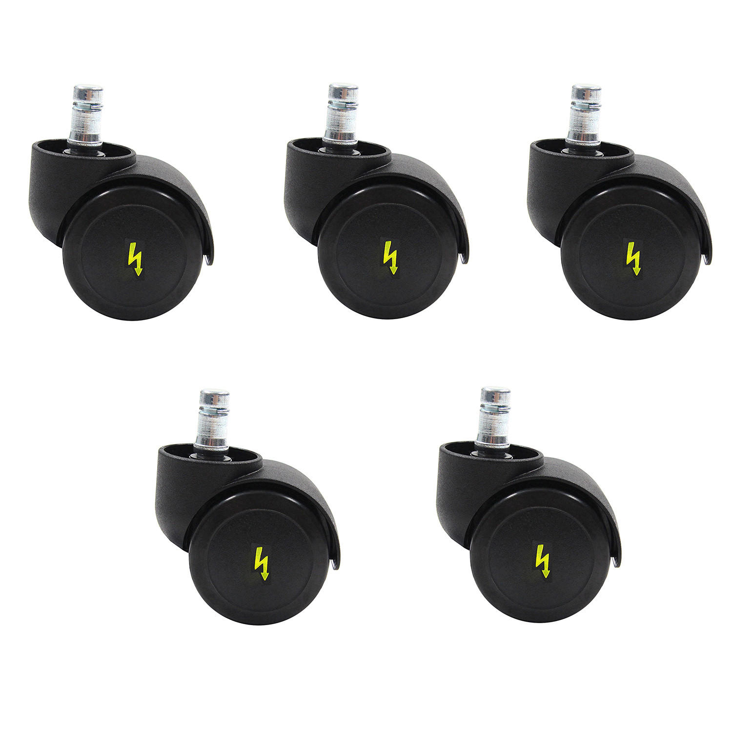 DREHSTUHLROLLE - Schwarz, Basics, Kunststoff/Metall (5/6,1/5cm) - MID.YOU