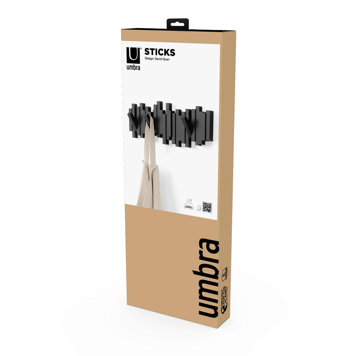 KUKA  crna  plastika  - crna, Osnovno, plastika (49/18/3cm) - Umbra