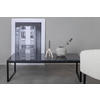 COUCHTISCH 120/60/36 cm rechteckig Grau, Schwarz  - Schwarz/Grau, Design, Stein/Metall (120/60/36cm) - Livetastic