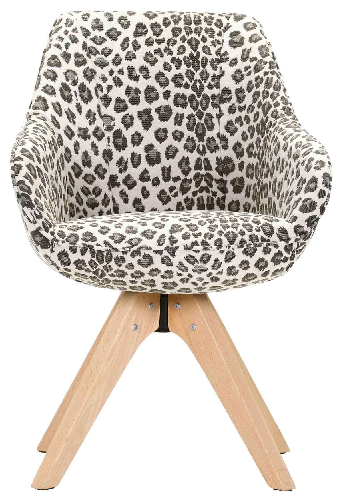 ARMLEHNSTUHL  in Flachgewebe  - Eichefarben/Beige, MODERN, Holz/Textil (60/83/65cm) - Livetastic