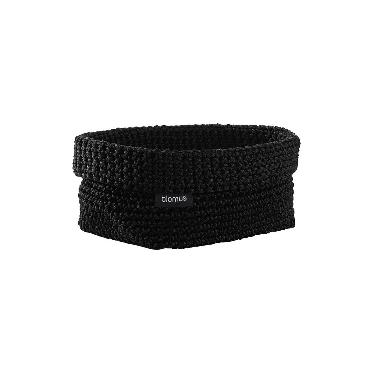 AUFBEWAHRUNGSKÖRBCHEN  - Schwarz, KONVENTIONELL, Textil (20/9/12cm) - Blomus