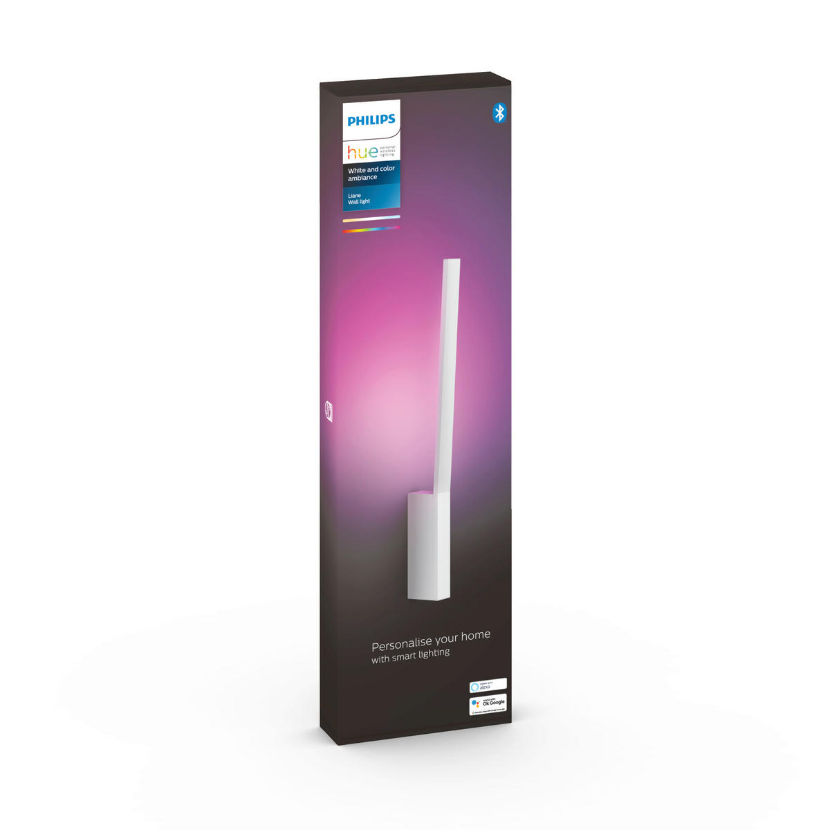 NÁSTENNÉ LED SVIETIDLO, 10,7/55,8/3,1 cm  - biela, Basics, kov (10,7/55,8/3,1cm) - Philips HUE