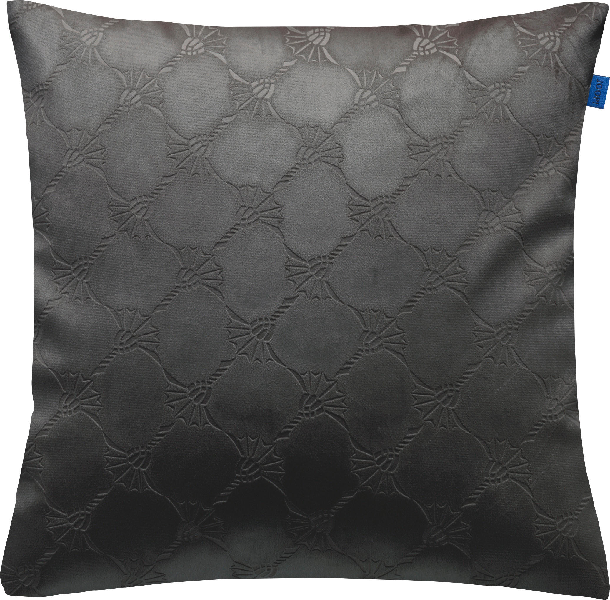 KISSENHÜLLE Emboss 48/48 cm  - Anthrazit, Basics, Textil (48/48cm) - Joop!