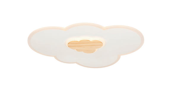 LED-DECKENLEUCHTE 60/45/6 cm   - Naturfarben/Weiß, LIFESTYLE, Holz/Kunststoff (60/45/6cm) - Novel