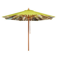 SONNENSCHIRM 300 cm Waldgrün  - Waldgrün/Buchefarben, Basics, Textil/Metall (300/257cm) - Schneider