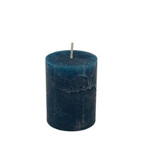 STUMPENKERZE 6,8/9 cm  - Petrol, Basics, Naturmaterialien (6,8/9cm) - Ambia Home