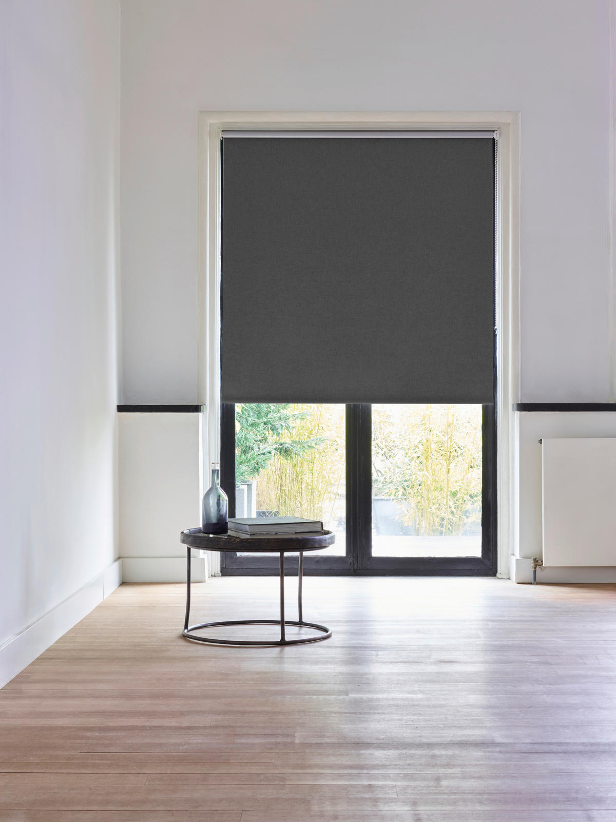 VERDUNKELUNGSROLLO 90/275 cm  - Schwarz, Design, Textil (90/275cm)