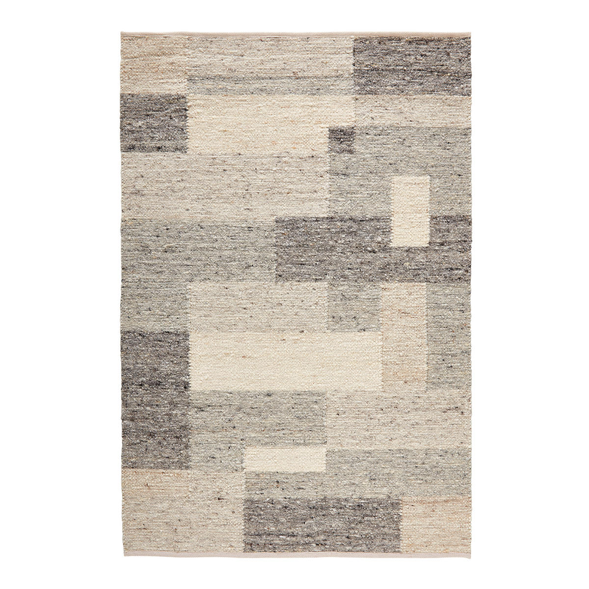 HANDWEBTEPPICH 170/230 cm Freising Design  - Weiss/Beige, Konventionell, Textil (170/230cm) - Linea Natura