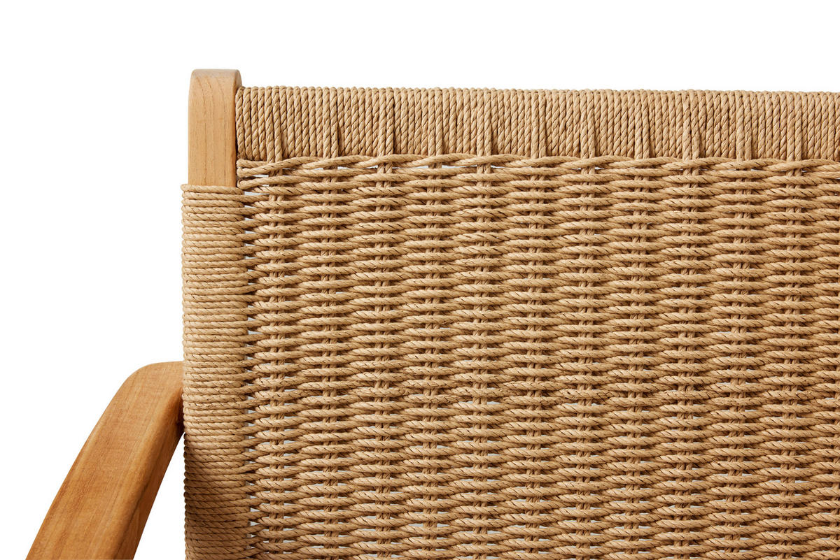 LOUNGESESSEL  - Hellbraun/Teakfarben, Natur, Holz/Papier (68/71/72cm) - Gardenson