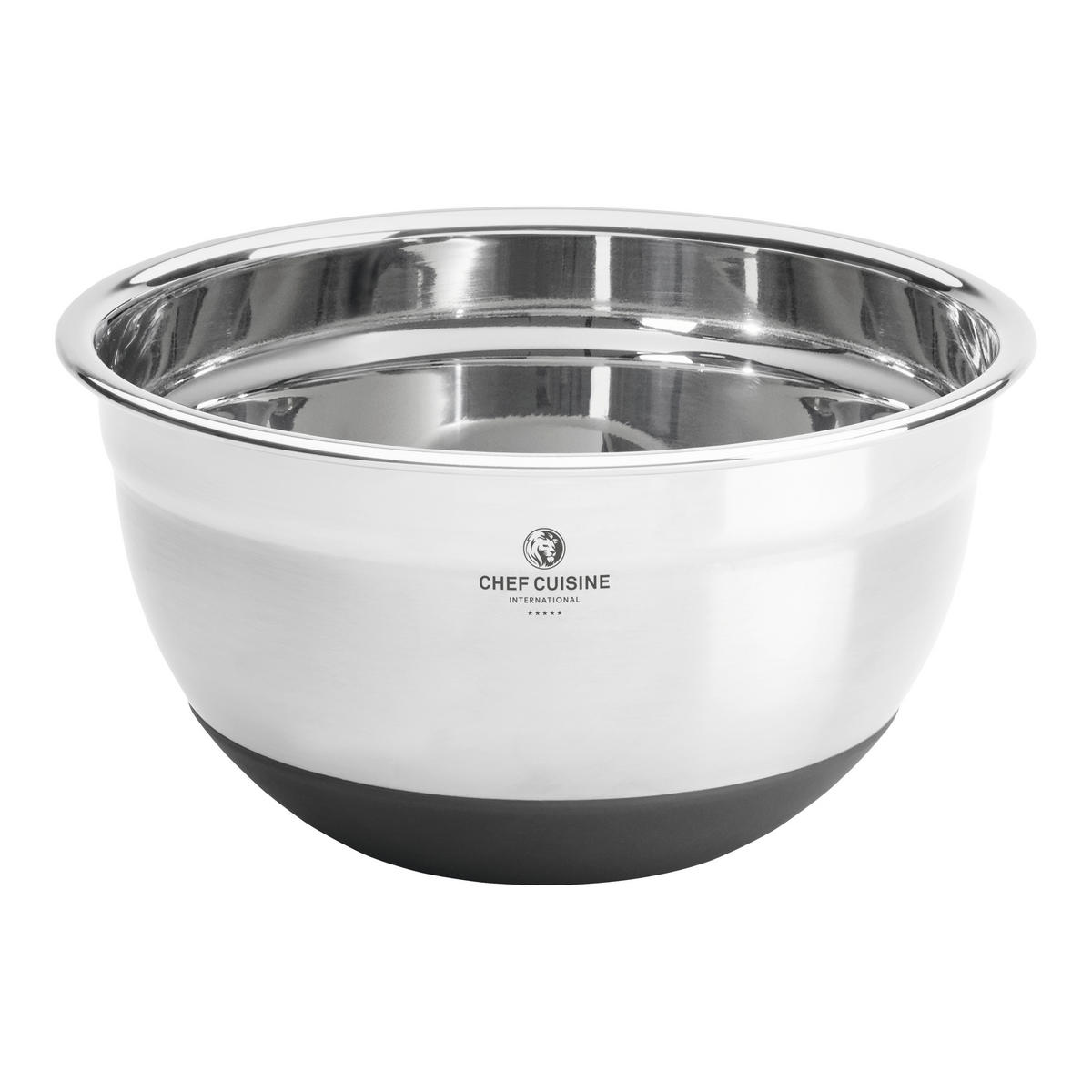 SERVIERSCHALENSET   - Edelstahlfarben/Transparent, Basics, Glas/Kunststoff (26/26/15.5cm) - CHEF CUISINE