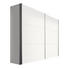 SCHWEBETÜRENSCHRANK 2-türig Weiß - Alufarben/Weiß, KONVENTIONELL, Holzwerkstoff/Metall (250/216/68cm) - Hom`in SCHWEBETÜRENSCHRANK 2-türig Weiß - Alufarben/Weiß, KONVENTIONELL, Holzwerkstoff/Metall (250/216/68cm) - Hom`in
