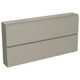 GARDEROBE 4-teilig  in 200/185/22 cm  - Taupe, Design, Glas/Holzwerkstoff (200/185/22cm) - Moderano