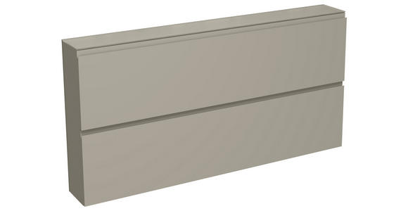GARDEROBE 4-teilig in 200/185/22 cm - Taupe, Design, Glas/Holzwerkstoff (200/185/22cm) - Moderano