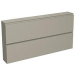 HÄNGESCHUHSCHRANK 160/81/22 cm  - Taupe, Design, Glas/Holzwerkstoff (160/81/22cm) - Moderano