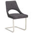 SCHWINGSTUHL Flachgewebe, Lederlook Anthrazit, Edelstahlfarben, Schwarz - Edelstahlfarben/Anthrazit, Design, Textil/Metall (50/87/60cm) - Dieter Knoll SCHWINGSTUHL Flachgewebe, Lederlook Anthrazit, Edelstahlfarben, Schwarz - Edelstahlfarben/Anthrazit, Design, Textil/Metall (50/87/60cm) - Dieter Knoll