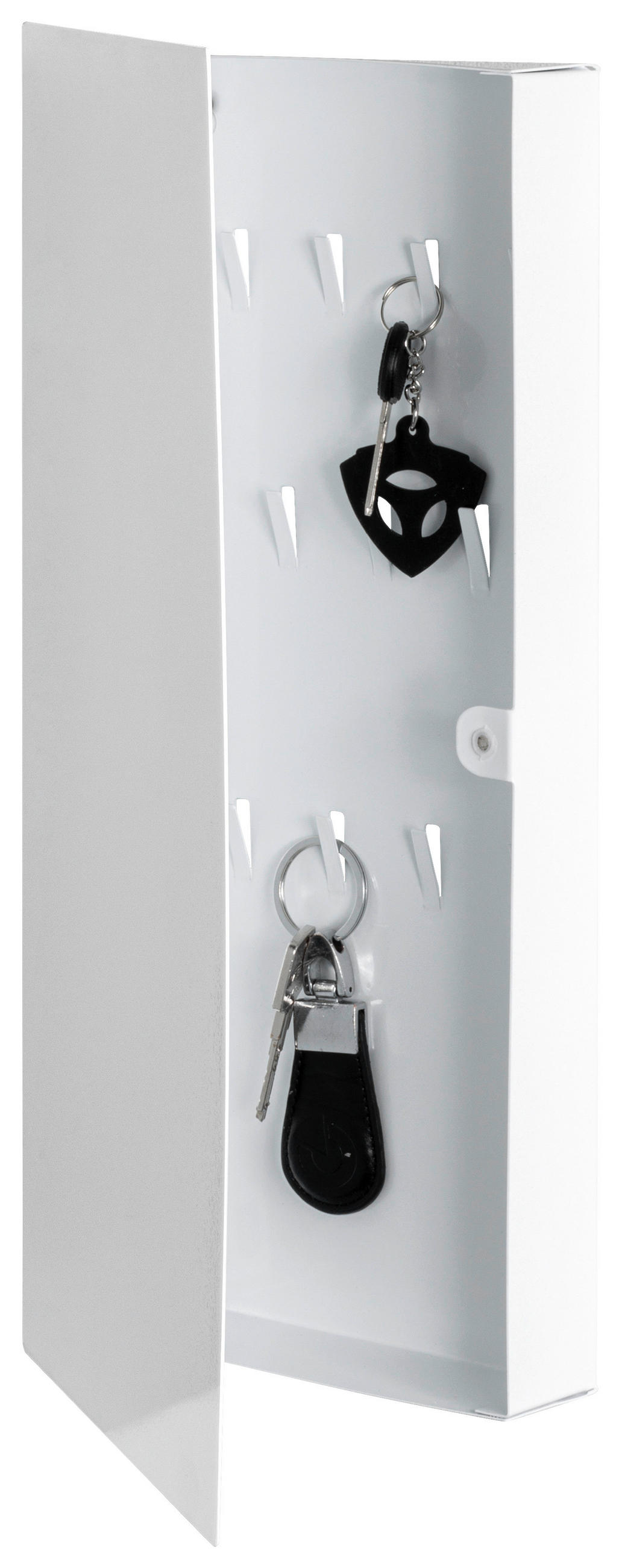 SCHLÜSSELKASTEN Weiß  - Weiß, Basics, Metall (20/40/4cm)