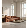 SCHLAFSOFA LOTTA  mit Chenille Terracotta  - Terracotta/Schwarz, Design, Textil (248/90/105cm) - MID.YOU