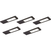UNTERBAULEUCHTEN-SET - Schwarz, Basics, Kunststoff (17/5/0,5cm) - HKT