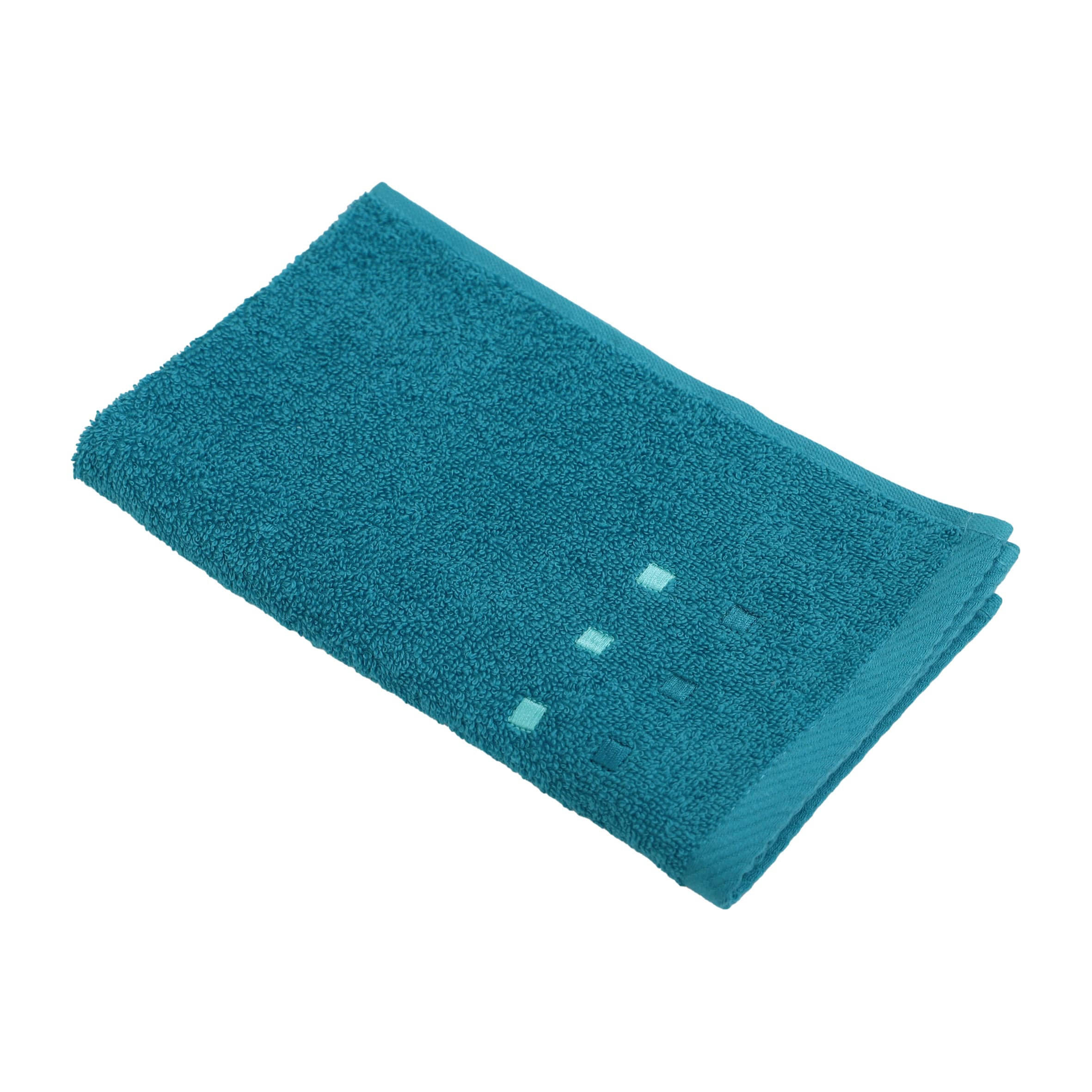 GÄSTETUCH Quattro Blau 4-teilig 30/50 cm  - Blau, Basics, Textil (30/50cm) - Esposa