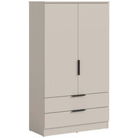 DREHTÜRENSCHRANK 80/140/37 cm,  in Kaschmir, 2-türig  - Kaschmir/Schwarz, MODERN, Holzwerkstoff/Kunststoff (80/140/37cm) - MID.YOU