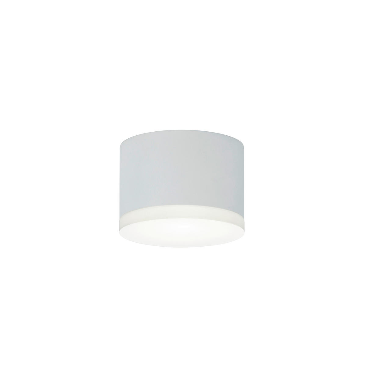 LED-DECKENLEUCHTE Pala 10/7 cm   - Weiß, Design, Kunststoff/Metall (10/7cm) - Helestra