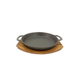 BRATPFANNE  - Schwarz/Naturfarben, Basics, Holz/Metall (36/30/1,5cm) - Homeware Profession.