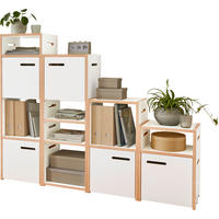 REGAL Weiß, Buchefarben  - Buchefarben/Weiß, MODERN, Holzwerkstoff (160/126,2/32cm) - Tojo