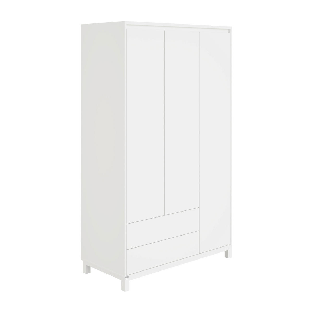 BABYKLEIDERSCHRANK Olli Weiß  - Weiß, Basics, Holzwerkstoff (123,5/204,0/56,1cm) - Paidi