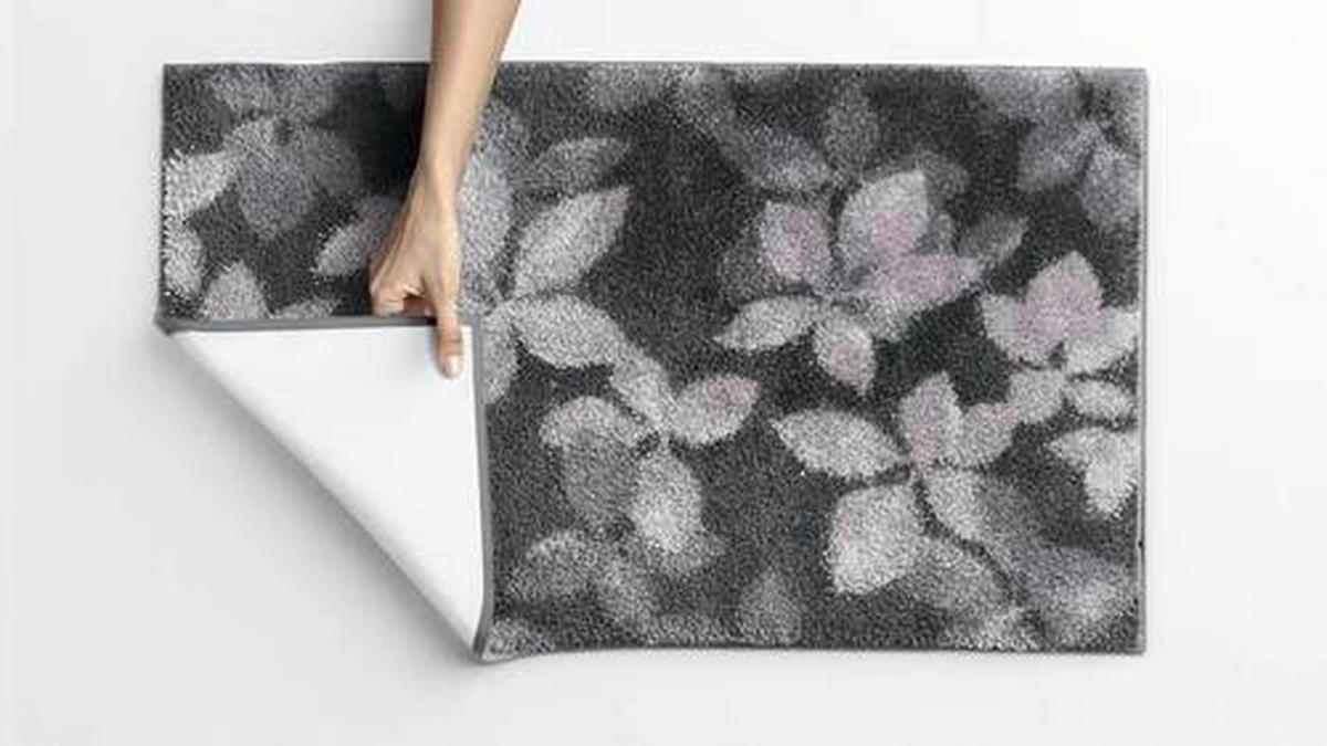 BADEMATTE Schwarz 70/120 cm  - Schwarz, Basics, Kunststoff/Textil (70/120cm) - Grund