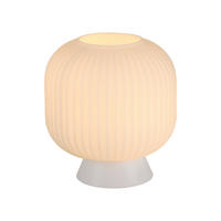 LED-TISCHLEUCHTE 20/20/22 cm   - Weiß, KONVENTIONELL, Glas/Kunststoff (20/20/22cm) - Schöner Wohnen
