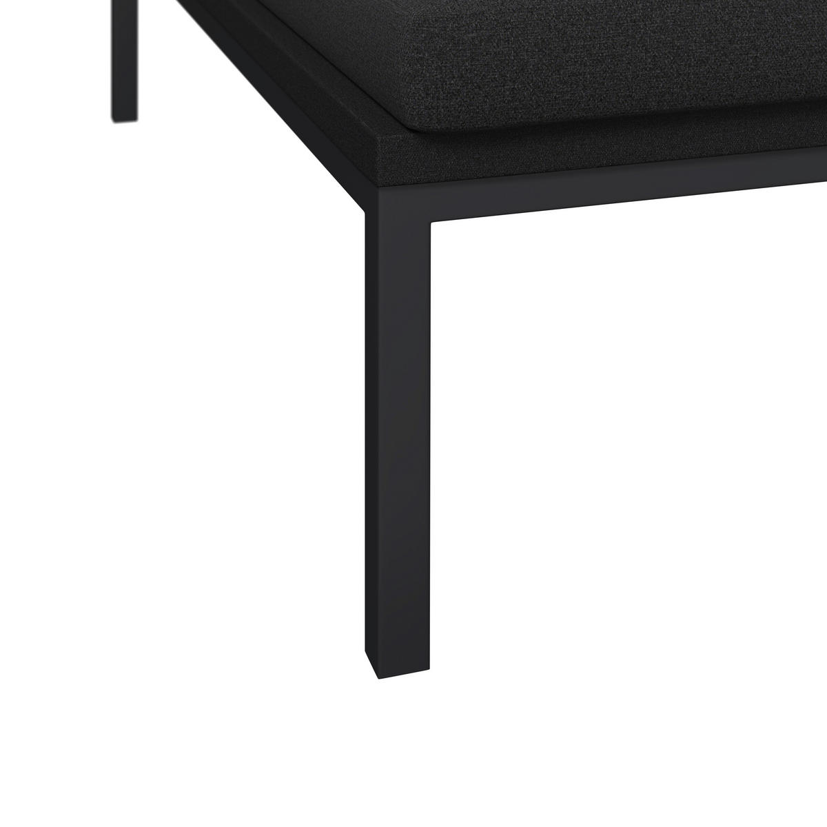 LOUNGEGARNITUR Eisen  - Dunkelgrau, MODERN, Textil/Metall (128/68/66cm) - Ambia Garden