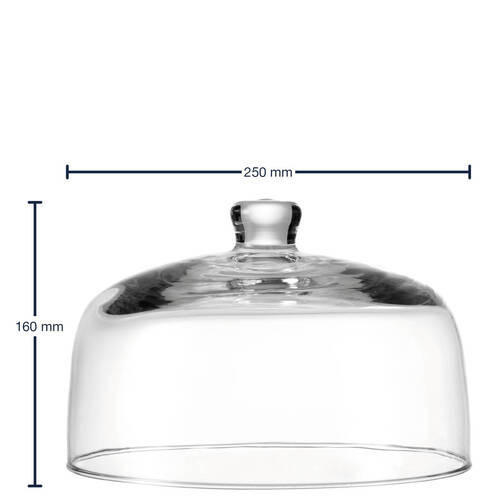 POKLOP NA TALÍŘE, 25/16 cm - průhledné, Basics, sklo (25/16cm) - Leonardo