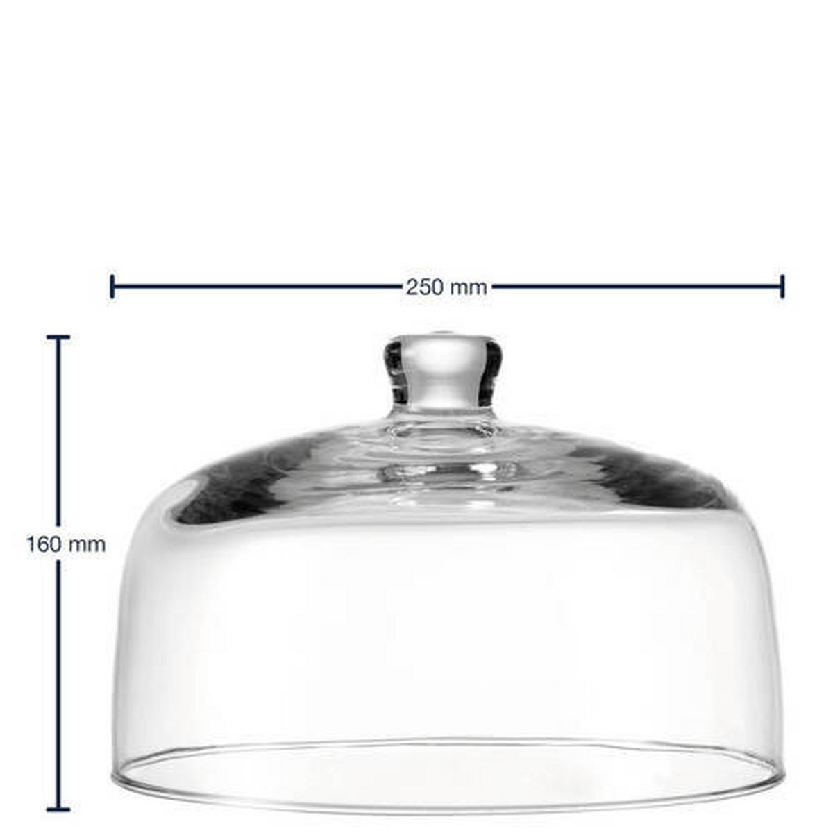 KRYT NA POTRAVINY Twenty 4    - priehľadné, Basics, sklo (25/16cm) - Leonardo