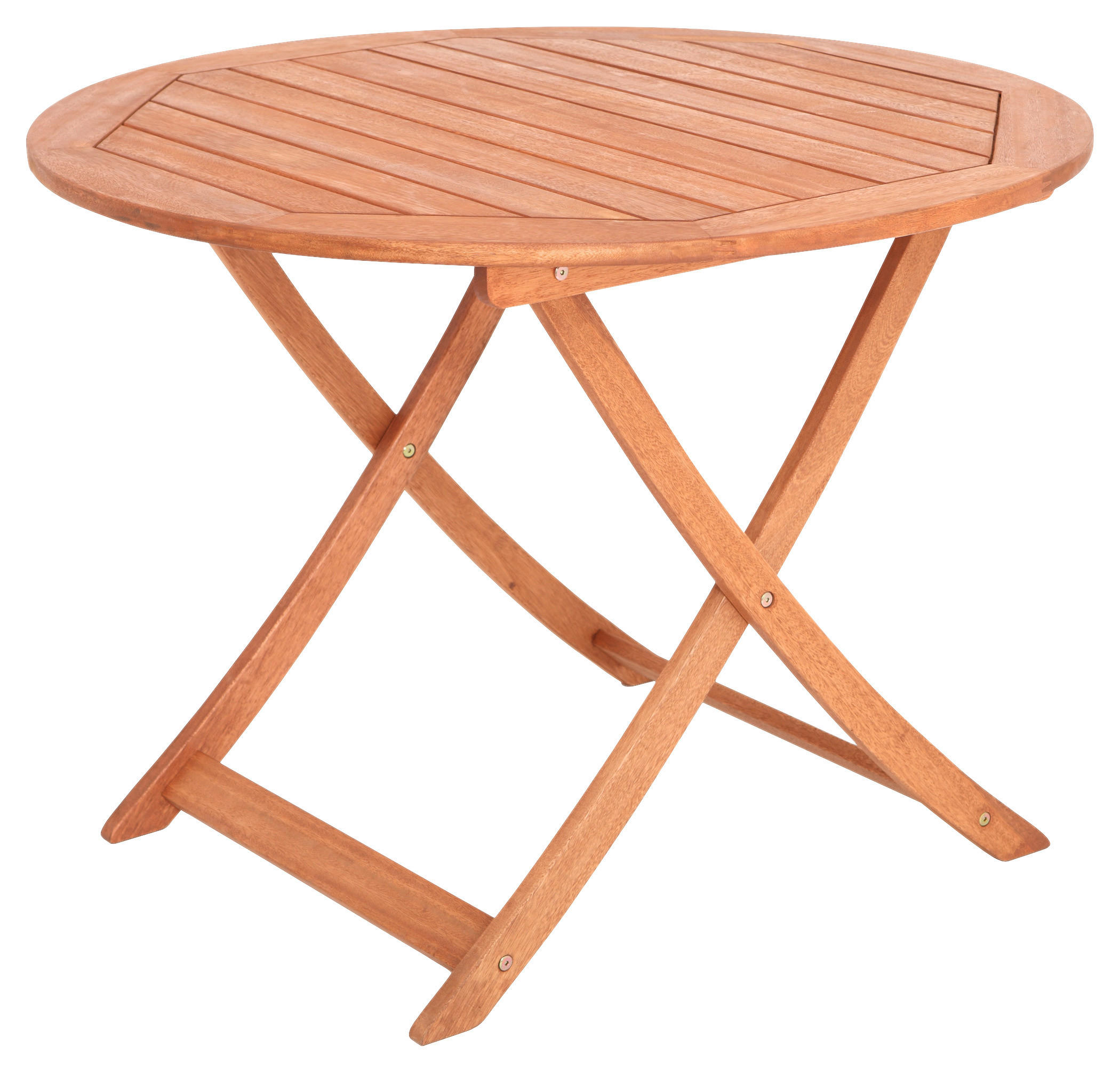 GARTENKLAPPTISCH 100/100/75 cm Holz rund  - Naturfarben, KONVENTIONELL, Holz (100/100/75cm) - Gardenson