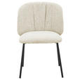 STUHL   Webstoff  Schwarz, Beige  - Beige/Schwarz, MODERN, Textil/Metall (48/79/59cm) - Carryhome