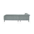 ECKSOFA in Webstoff Grau  205/280 cm  - Schwarz/Grau, Design, Textil/Metall (205/280cm) - Xora