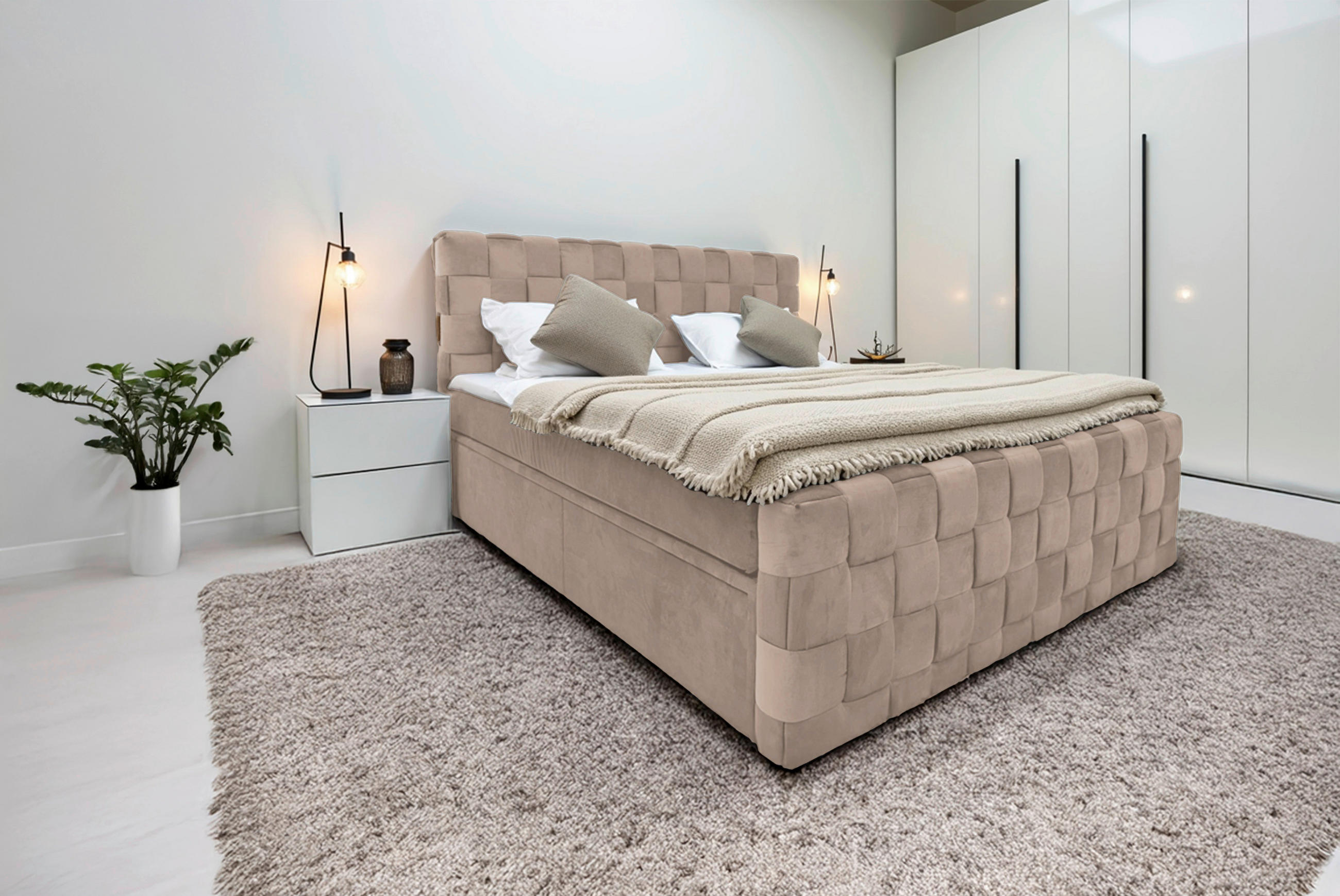 Livetastic AMERICKÁ POSTEĽ, 160/200 cm, béžová