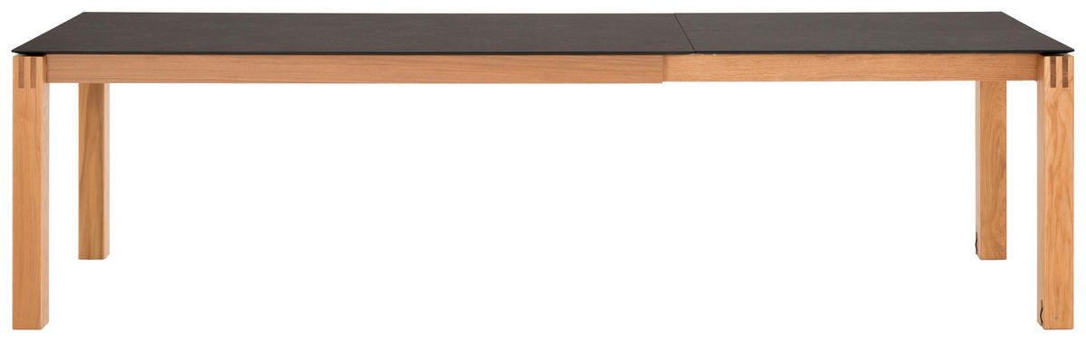 ESSTISCH in Holz, Kunststoff 180-280/90/76 cm  - Eichefarben/Graphitfarben, Design, Holz/Kunststoff (180-280/90/76cm) - Dieter Knoll