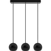 HÄNGELEUCHTE 42/2,9/90 cm  - Schwarz, Design, Holz (42/2,9/90cm)