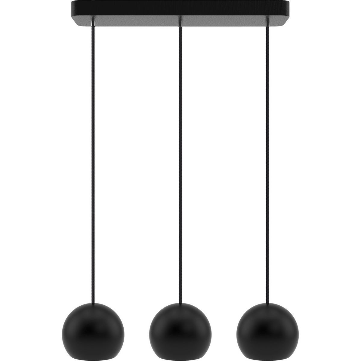 HÄNGELEUCHTE 42/2,9/90 cm  - Schwarz, Design, Holz (42/2,9/90cm)