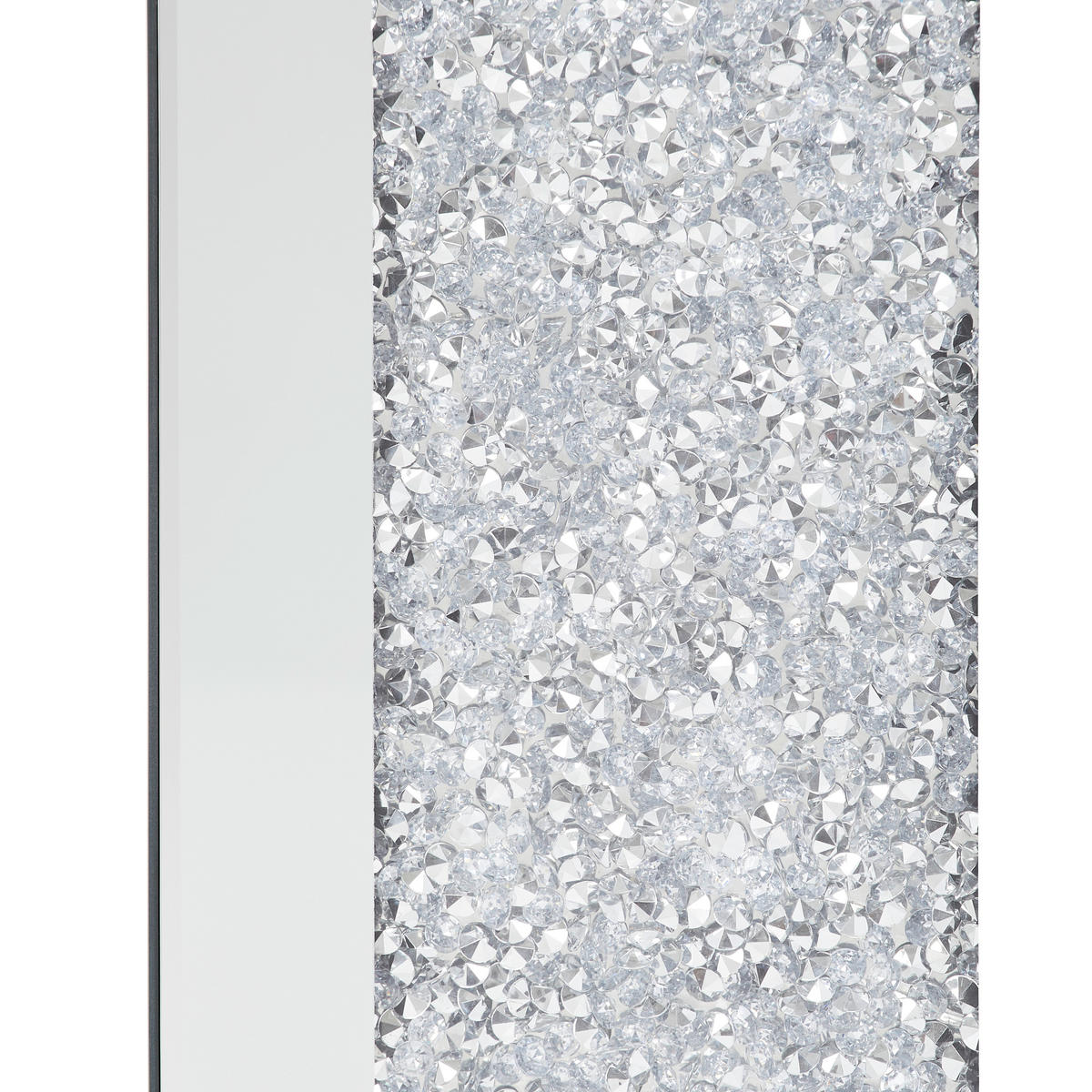 DEKOSÄULE Kunststoff, Glas, Holzwerkstoff  - Silberfarben, Trend, Glas/Holzwerkstoff (30/70/30cm) - Xora