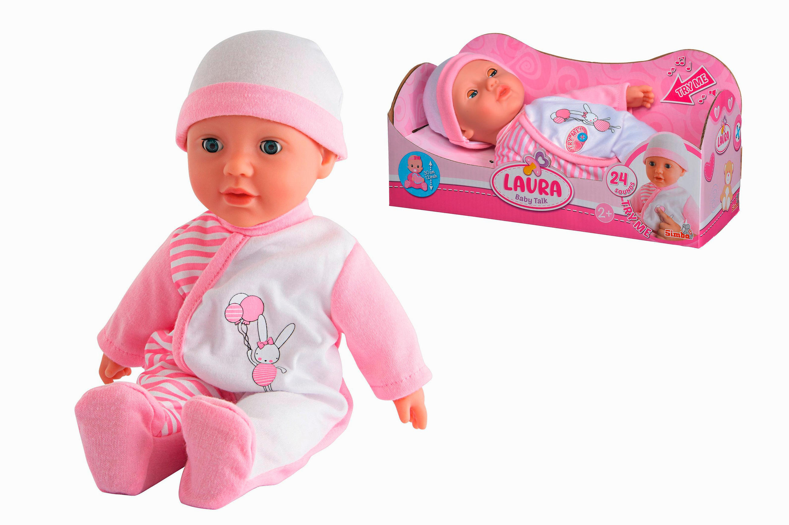 SPIELPUPPE - Multicolor/Rosa, Basics, Kunststoff/Textil (30/12/15cm) - Simba