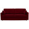 SCHLAFSOFA in Textil Dunkelrot  - Chromfarben/Dunkelrot, Konventionell, Textil/Metall (208/86/97cm) - Novel
