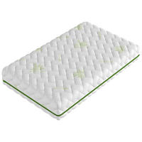 TAŠTIČKOVÁ MATRACE, 180/220 cm - bílá/zelená, Basics, textil (180/220cm) - P & B