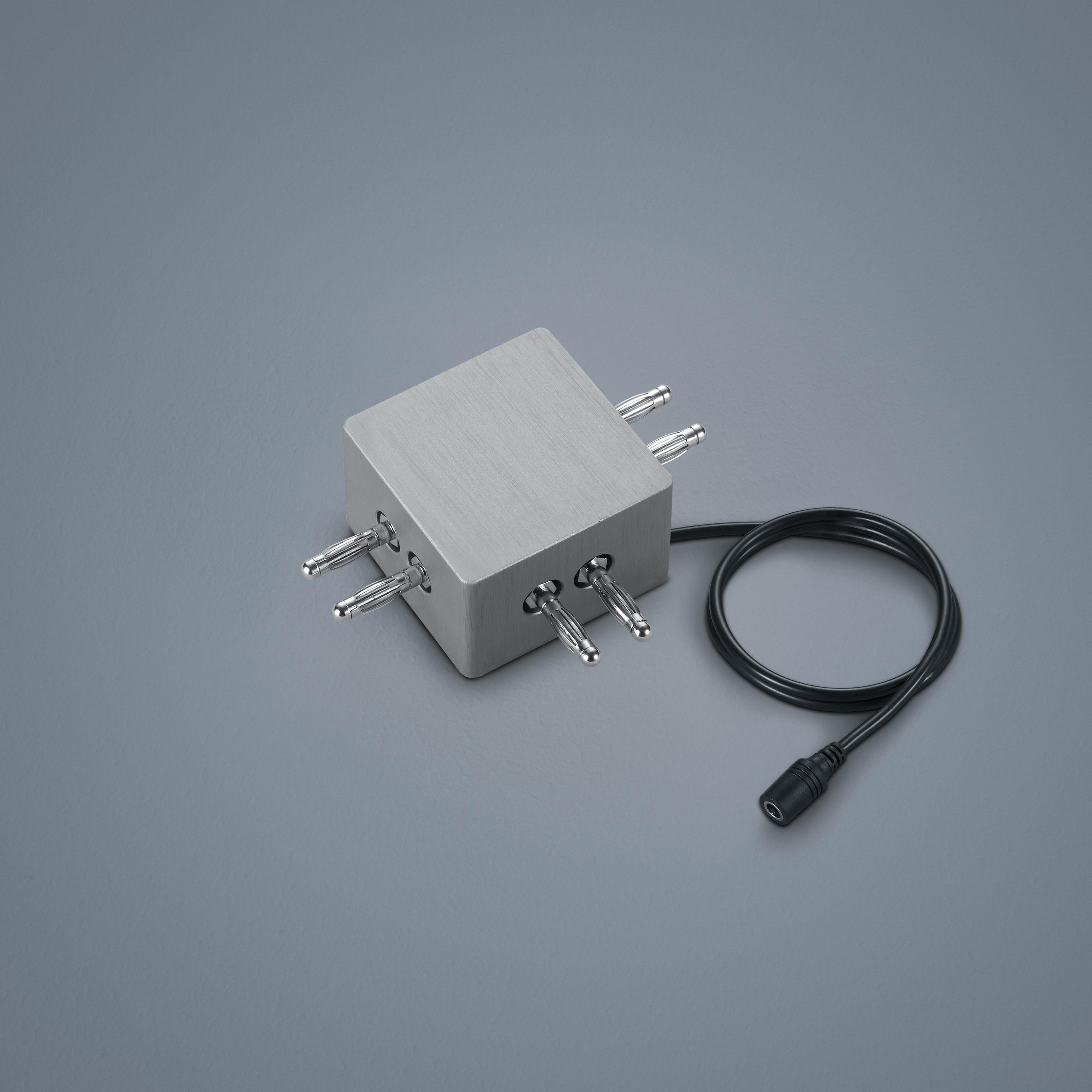 DECKENLEUCHTE 4,5/4,5/3 cm   - Nickelfarben, Design, Metall (4,5/4,5/3cm) - Helestra