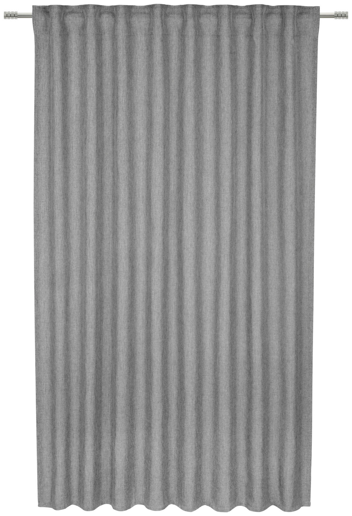 HOTOVÝ ZÁVĚS, 135/175 cm - antracitová, Basics, textil (135/175cm) - Boxxx